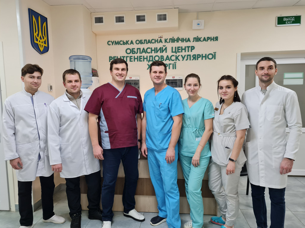 Асистент Роман Миколайович Рябушко провів навчання лікарів на базі Сумського обласного центру рентгенендоваскулярної хірургії